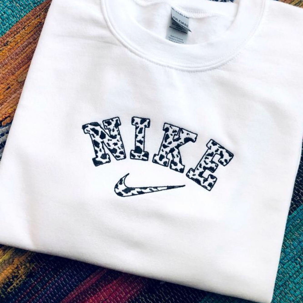 Nike Cow Embroidered Sweater!